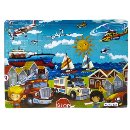 Puzzle - Puzzle lemn 40 piese Zi cu soare