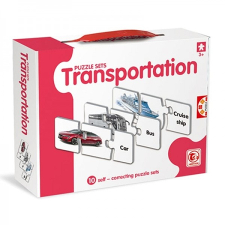 Jocuri și jucării - Puzzle Transporturi 3 piese, 10/set