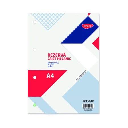 Caiete Mecanice - Rezerva caiet mecanic A4 50file Matematica