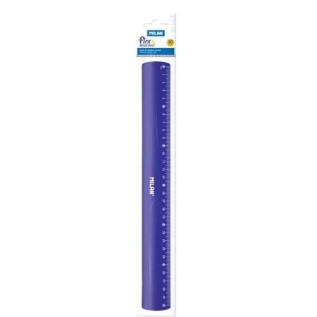 Rigle, șabloane și teuri - Rigla/Liniar 30 cm flexibil Albastru