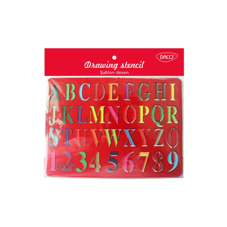 Produse Noi - Sablon desen Alfabet