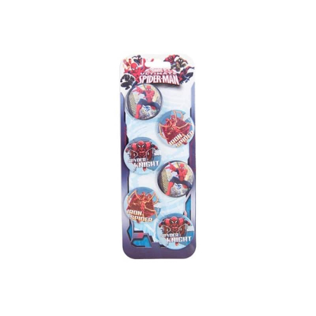 Jocuri și jucării - Set 6 insigne Spiderman