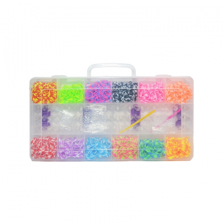 Seturi Creative & DIY - Set creativ elastice, 2400 piese/cutie