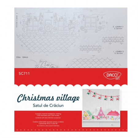 Seturi Creative Si Craft Craciun - Set creativ - SC711 Satul de Craciun