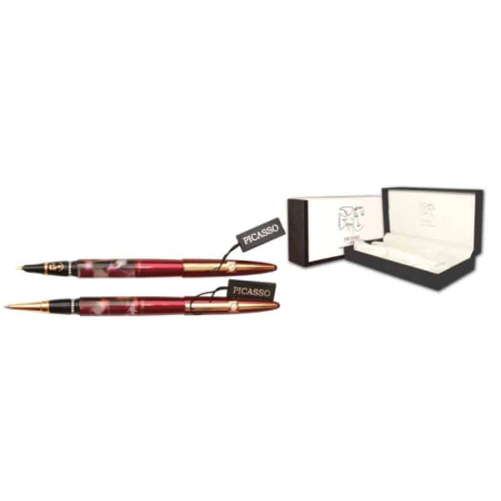 Seturi premium de scris - Set Pix+Stilou Picasso Rosu 988R