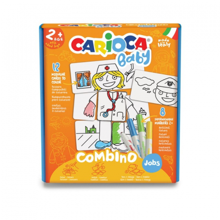 Seturi Creative & DIY - Set puzzle si 8 carioci Jobs CARIOCA Baby