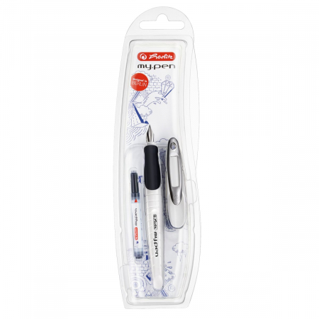 Reduceri - Stilou my.pen, penita M, alb/negru, blister