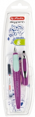 Stilouri - Stilou My.Pen pentru stangaci culoare Lila/Menta
