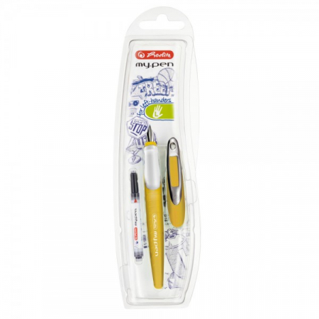 Stilou My.Pen Pentru Stangaci Penita L Galben Mustar [1]