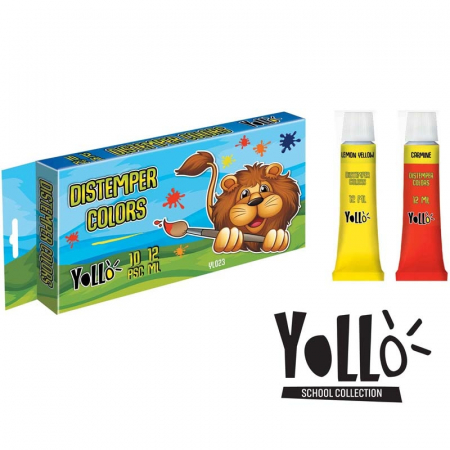 Culori Tempera - Tempera, 12 ml, 10 culori/set - S-COOL