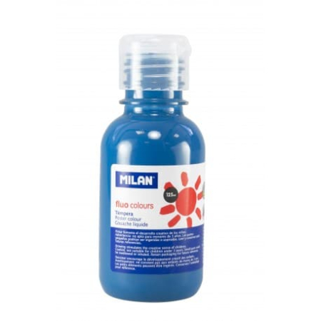 Tempera 125ml/culoare fluorescenta Albastru