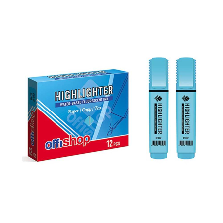 Instrumente de scris și corectură - Text marker Fluorescent Albastru OFFISHOP