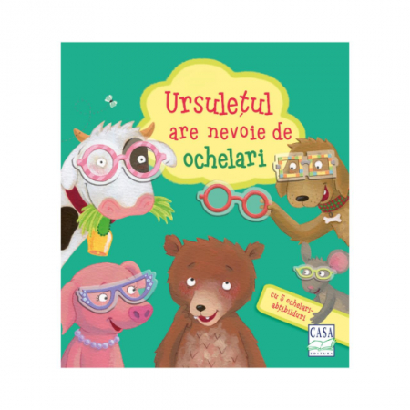 Cărți educative - Ursulețul are nevoie de ochelari - cu cinci ochelari-abțibilduri!
