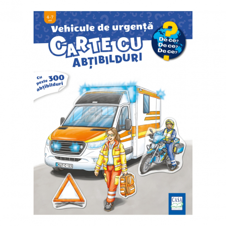 Produse Noi - Vehicule de urgență - Carte cu abțibilduri