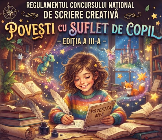 REGULAMENTUL CONCURSULUI NATIONAL DE SCRIERE CREATIVA  „POVESTI CU SUFLET DE COPIL” – EDITIA A III-A