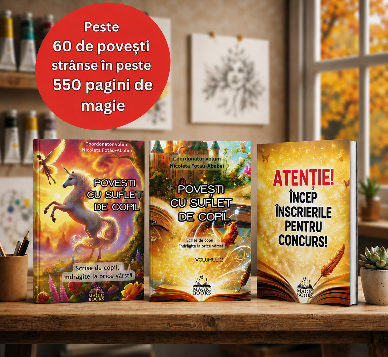 Inscrierile pentru Concursul de Scriere Creativa Povesti Cu Suflet De Copil , editia a III a incep curand