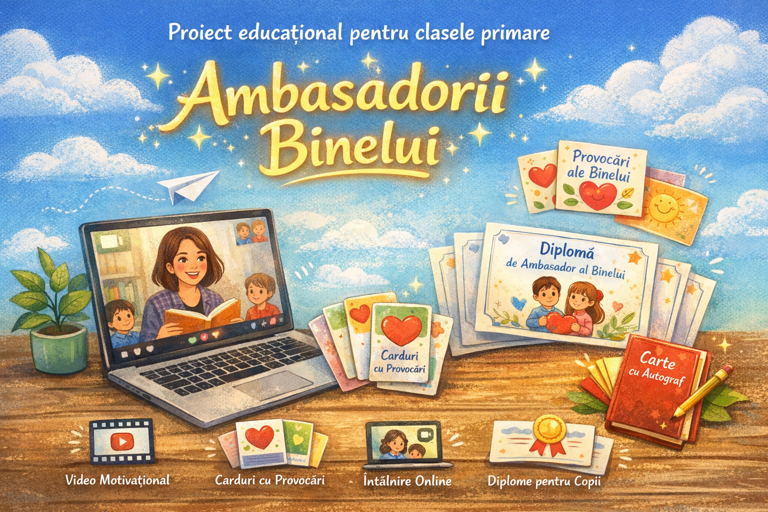 Ambasadorii Binelui – proiect educational initiat de Editura Magic Books