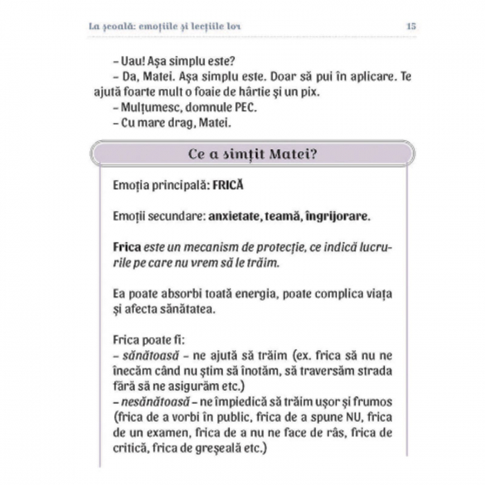 La scoala: emotiile si lectiile lor, autor Adriana Nicoleta Zamfir [4]