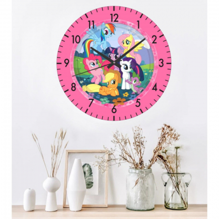 Ceas pentru copii Micii Ponei, diametru 30 cm [1]