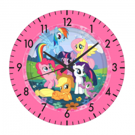 Ceas pentru copii Micii Ponei, diametru 30 cm [0]