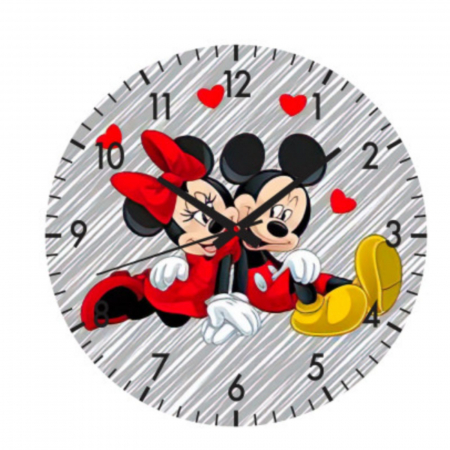 Ceas pentru copii, MINNIE si MICKEY MOUSE, diametru 30 cm [0]