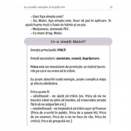 La scoala: emotiile si lectiile lor, autor Adriana Nicoleta Zamfir [3]