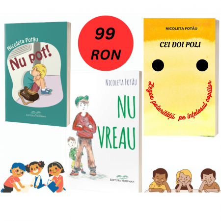Povesti pentru copii, scrise de copii - Set 3 carti motivationale pentru copii