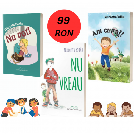 Povesti pentru copii, scrise de copii - Set de 3 carti motivationale pentru copii, autor Nicoleta Fotau