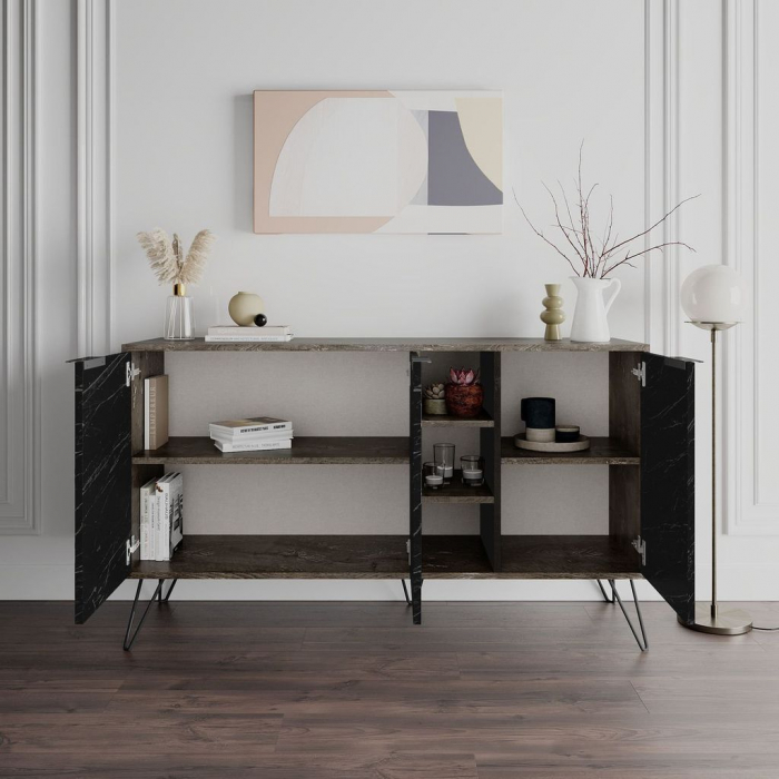 Consola CLARA, dark brown [1]
