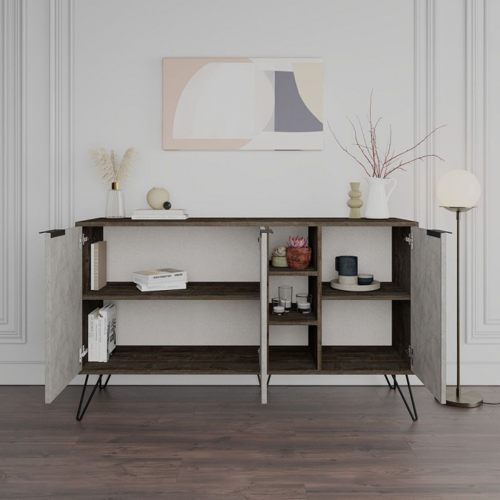 Consola CLARA, dark brown/ lagina [2]