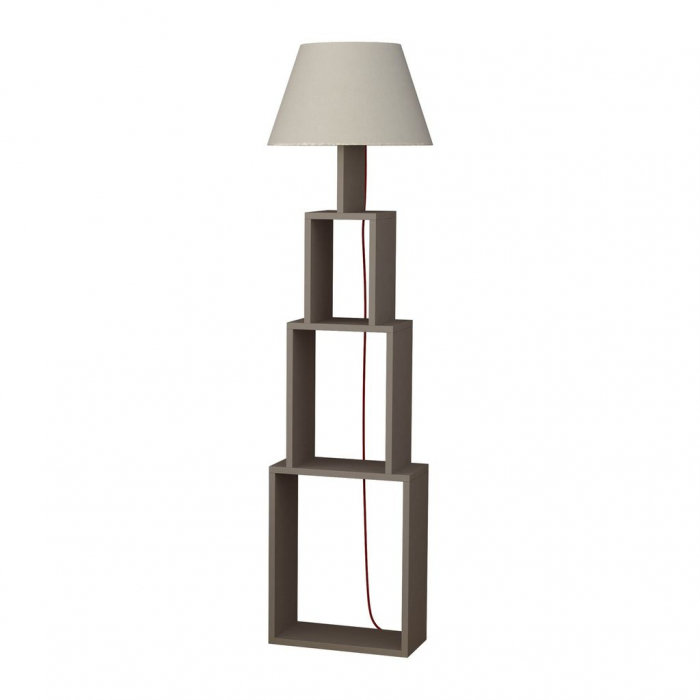 Lampadar cu etajeră TOWER, light mocha/ light brown [3]