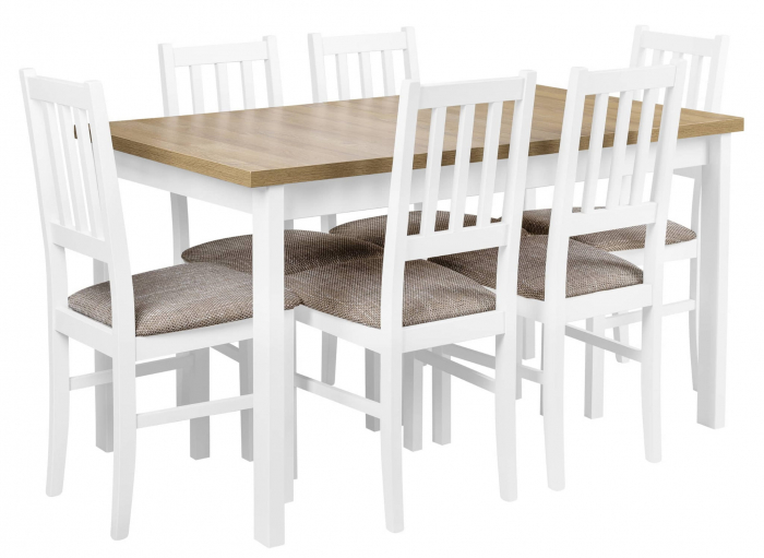 Masa extensibila cu 6 scaune, set pentru bucatarie si sufragerie X010 [1]