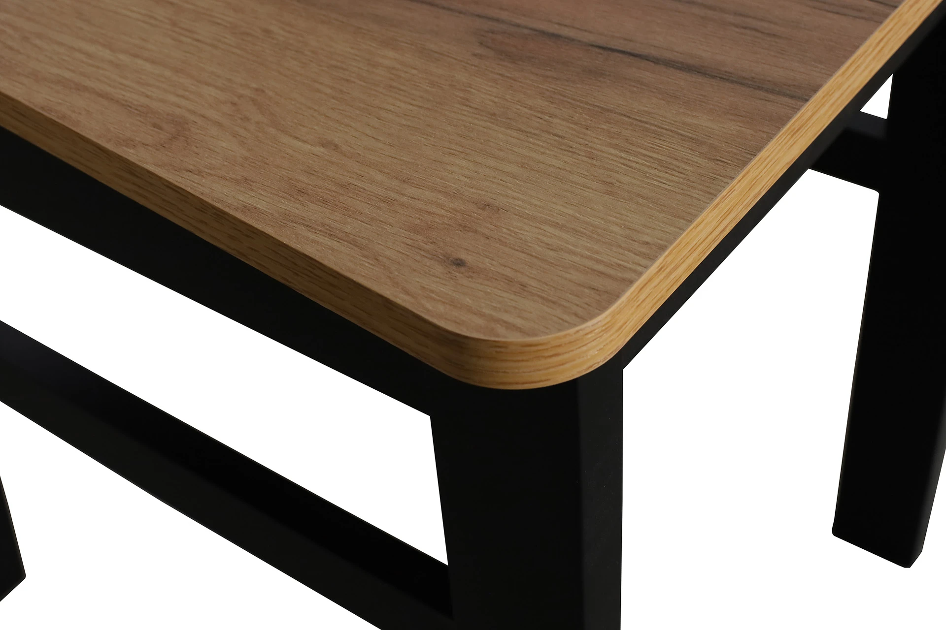 Set masa cu 4 scaune M019-4 Negru/Stejar Craft [10]