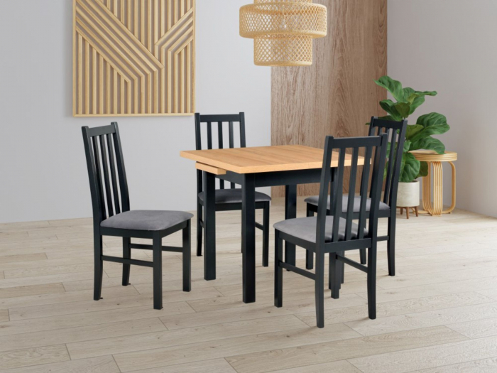 Set masa extensibila cu 4 scaune pentru bucatarie-living L010 [1]