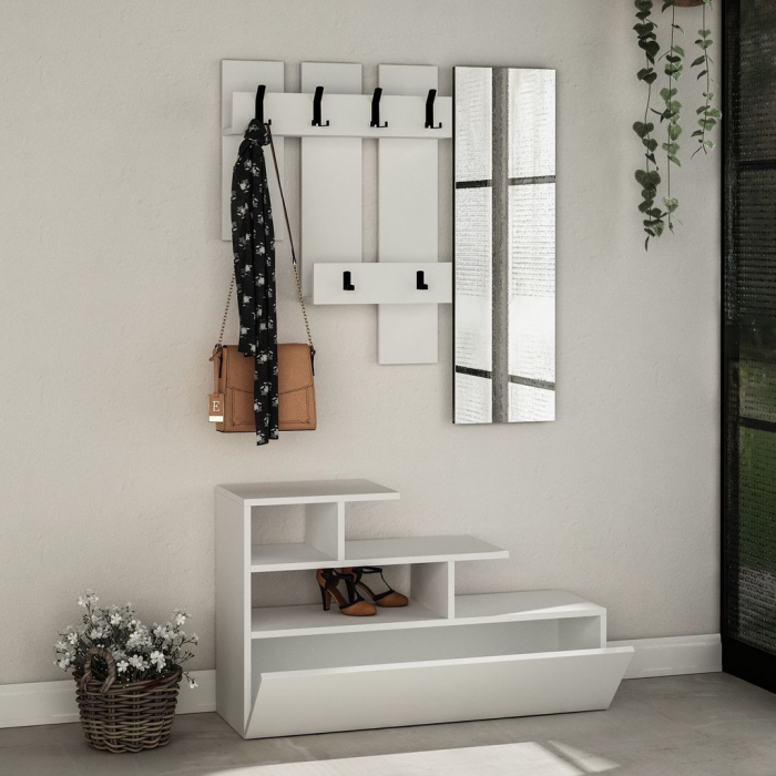 Set pantofar cu oglindă și cuier VESTY [2]