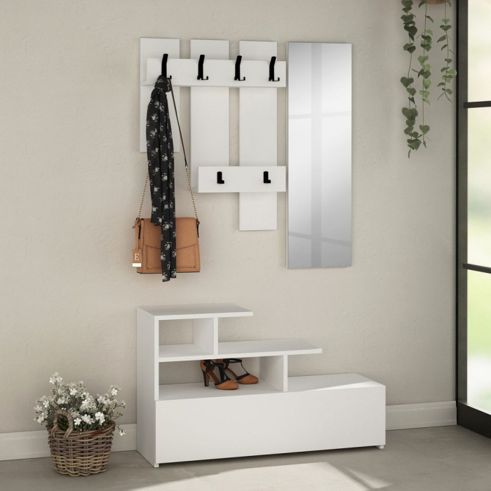 Set pantofar cu oglindă și cuier VESTY [1]