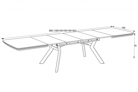 Стол Robat 160/ Bianco [7]