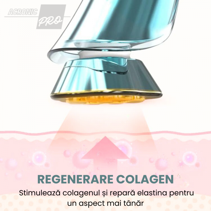 Aparat Facial AcronicPro Portabil, Ingrijirea Pielii, Frumusete si Sanatate, Pentru Indepartarea Ridurilor si a Petelor, Albastru [5]