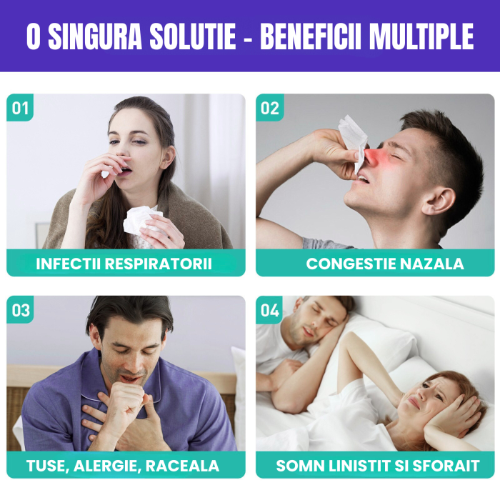 Benzi Nazale Magnetice AcronicPro, Anti Sforait, Respiratie Libera, Somn Odihnitor si Confort Sporit, Set Complet, Negru [8]