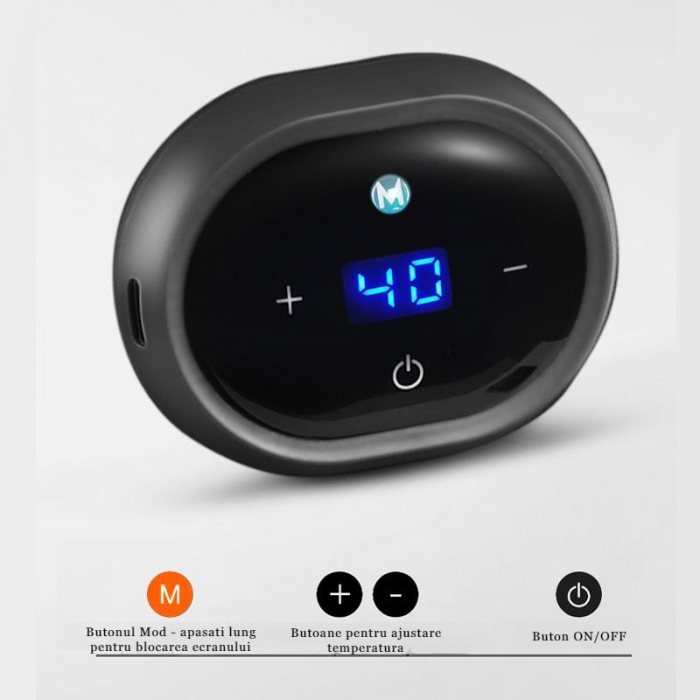 Centura de sustinere lombara AcronicPro, Reglabila,  Functie termica, Neagra [4]