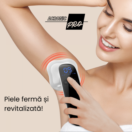 Aparat Facial AcronicPro, 10 Niveluri, Lifting si Remodelare corporala, Curatare pentru Intinerirea Pielii, Anticelulitic, Radio Frecventa, Alb [5]