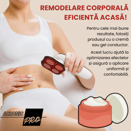 Aparat Facial AcronicPro, 10 Niveluri, Lifting si Remodelare corporala, Curatare pentru Intinerirea Pielii, Anticelulitic, Radio Frecventa, Alb [8]