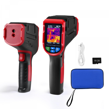 Camera Termica - Camera Termica Digitala AcronicPro, Acumulator 2600mAh USB, -10℃/400℃, Card, Negru