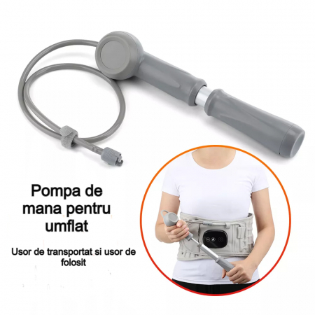 Centura decompresie lombara profesionala AcronicPro®, 3 moduri incalzire, 3 viteze pentru masaj, pentru dureri spate, relaxarea si remedierea posturii [4]