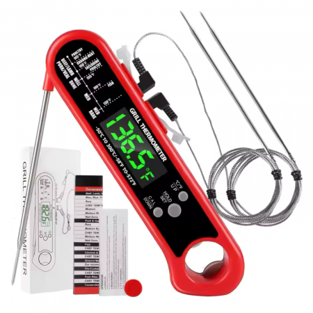 Produse - Termometru Digital pentru Gatit cu Senzor pe Fir, Precizie Ridicata, Interval Larg de Temperatura, Ideal pentru Carne, Cuptor si Gratar