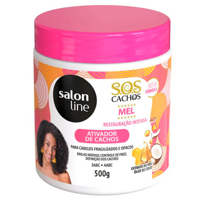 Activator bucle S.O.S imbogatit cu miere, par cret, cutie,500 g, Salon Line [2]