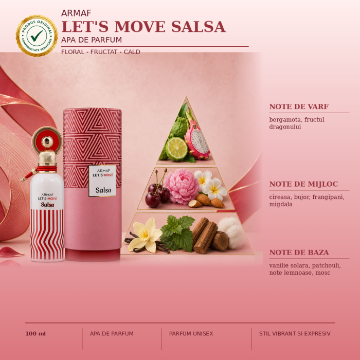 Apa de parfum Let's Move Salsa, Armaf, 100 ml [2]