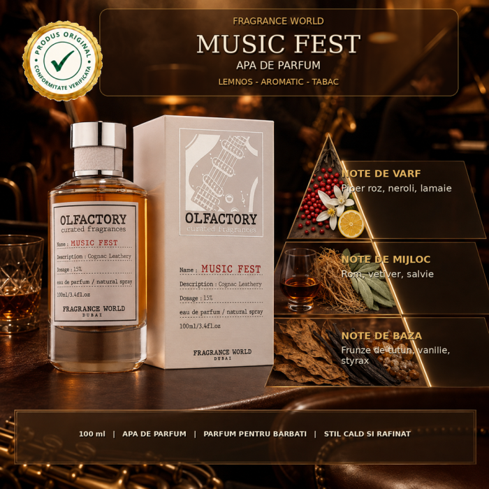 Apa de parfum Olfactory Music Fest Fragrance World 100 ml [2]