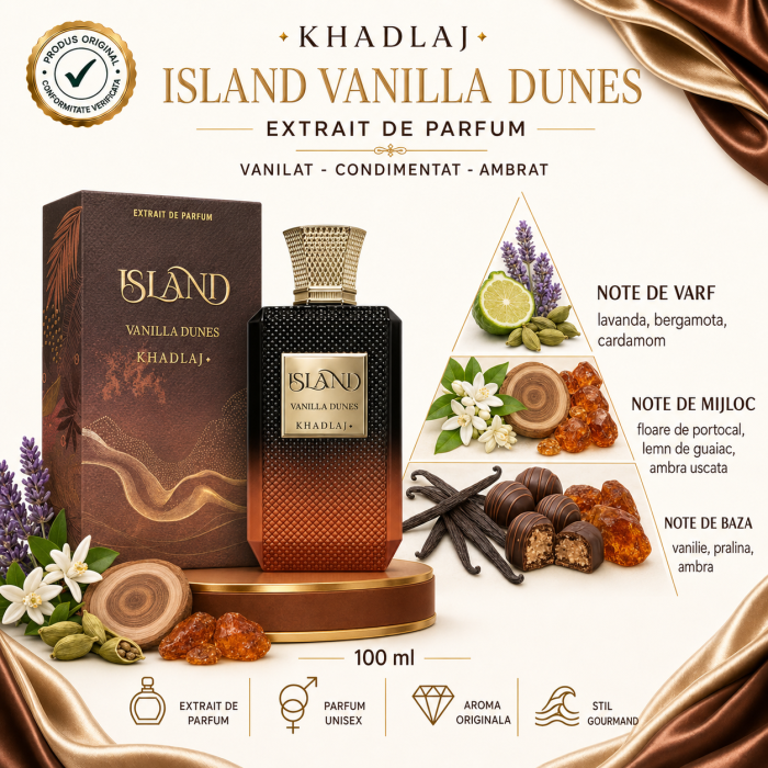 Extract de Parfum Island Vanilla Dunes, Khadlaj, 100 ml [2]