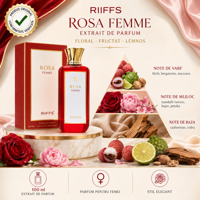 Rosa Femme Riiffs Extract de Parfum pentru Femei 100 ml [2]